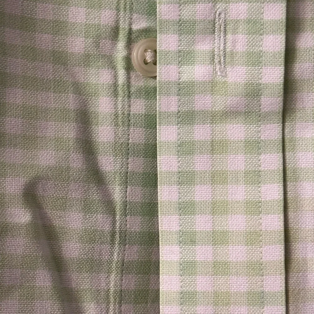 Ralph Lauren Light Green Gingham Shirt Aize XL